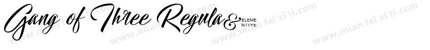 Gang of Three Regula字体转换